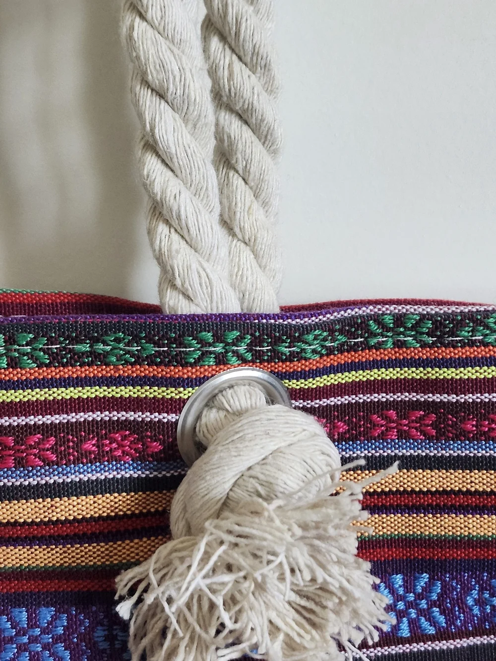 NWOT Beach Tote with Rope Handles